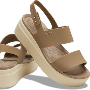 Crocs Women's Brooklyn Low Wedge Sandals, Size 7